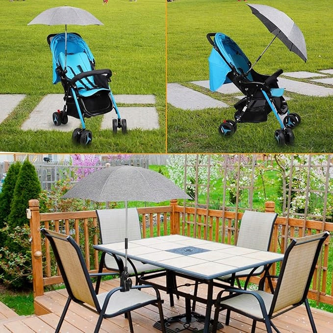 ZJ RIGHT protector paraguas para cochecito diámetro 62 cm impermeable rayos UV