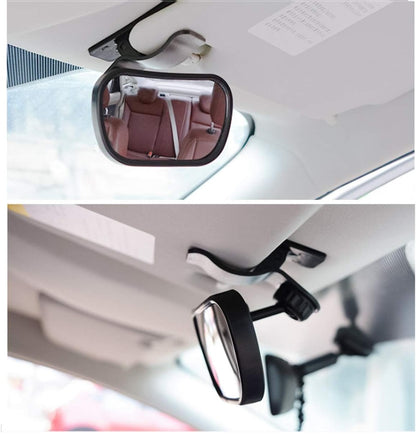 Espejo retrovisor 2en1 para coche para bebé, 5,5 x 8,8 cm, para observar al bebé