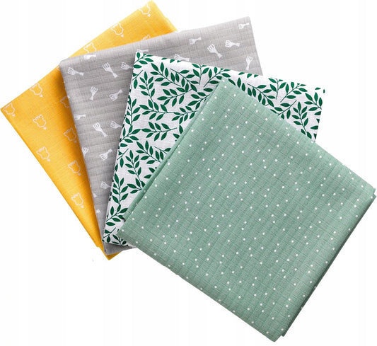 ŽYRAFA SOPHIE pañales de algodón 70 cm x 70 cm, pack de 4 unidades