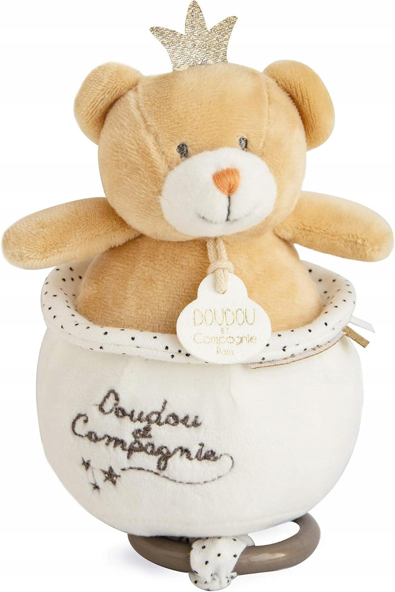 DOUDOU et COMPAGNIE peluche Rey Oso 20 cm