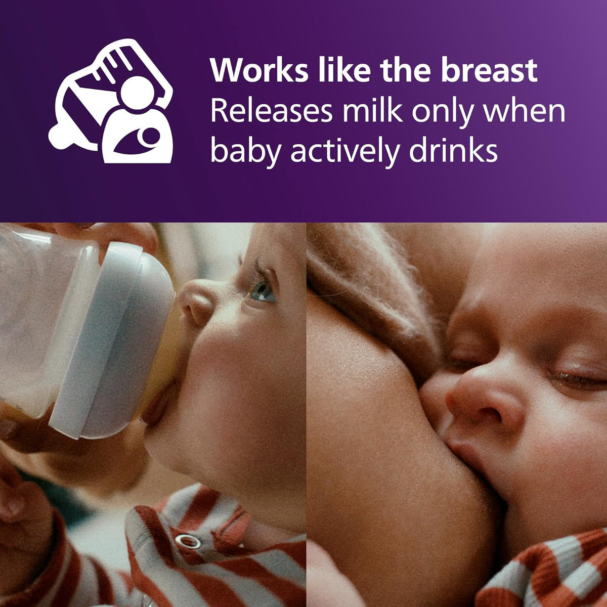 Philips Avent Natural Response tetina para biberón (2) 0m+ x2