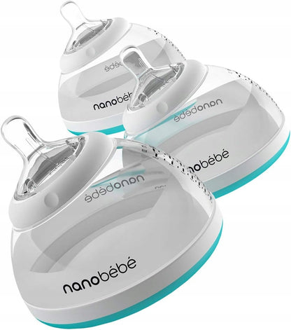 NANOBEBE set de 3 biberones de 240 ml