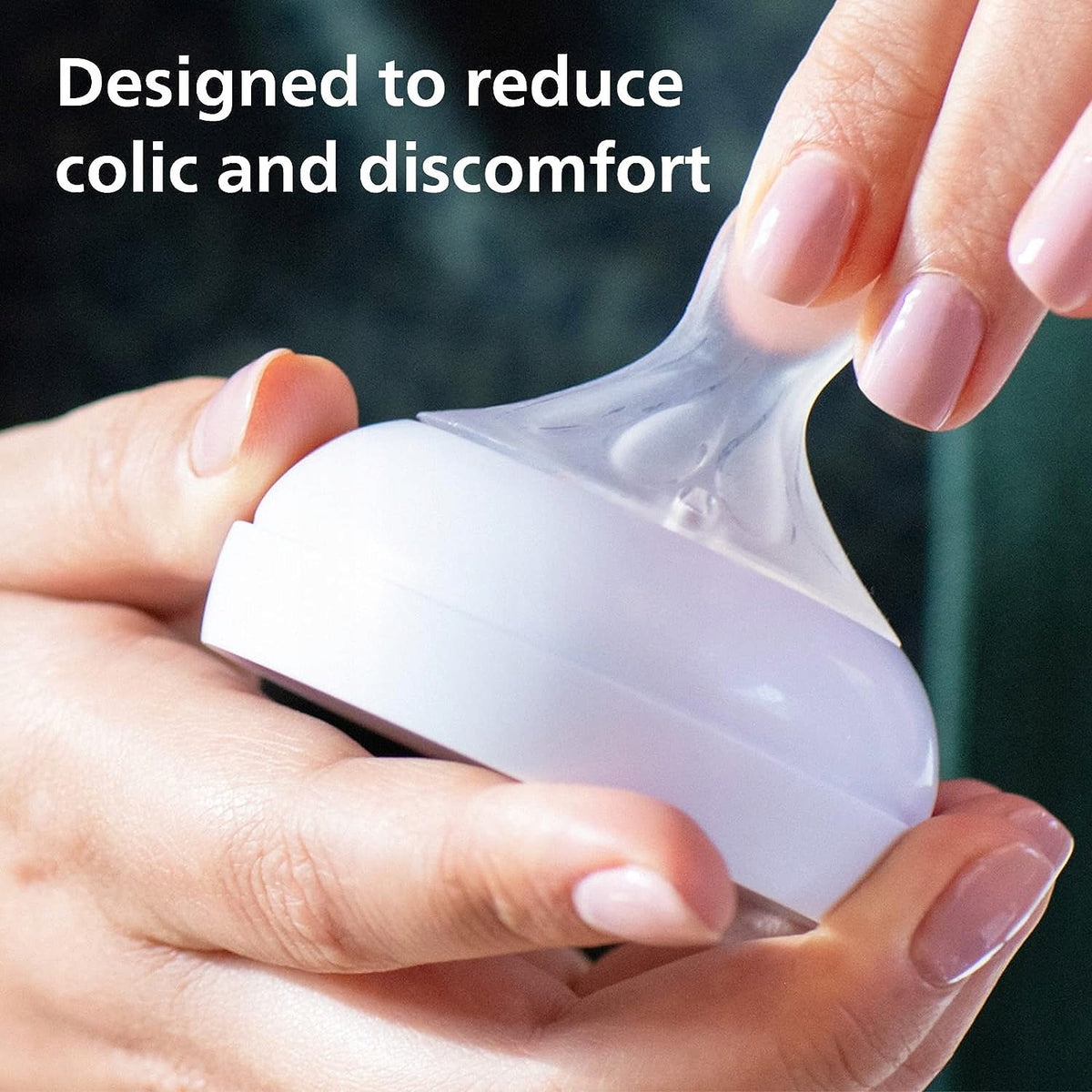 PHILIPS AVENT Natural smoczki do butelek 0msc+ x2 z zaworem antykolkowym, bez BPA, redukujące kolki i dyskomfort