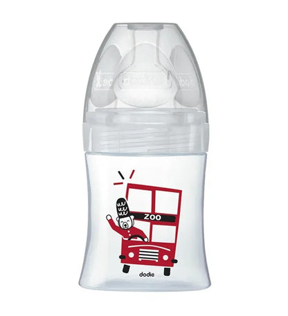 DODIE Sensation+ LONDRES biberón de vidrio 150 ml 0-6 m tetina flujo lento