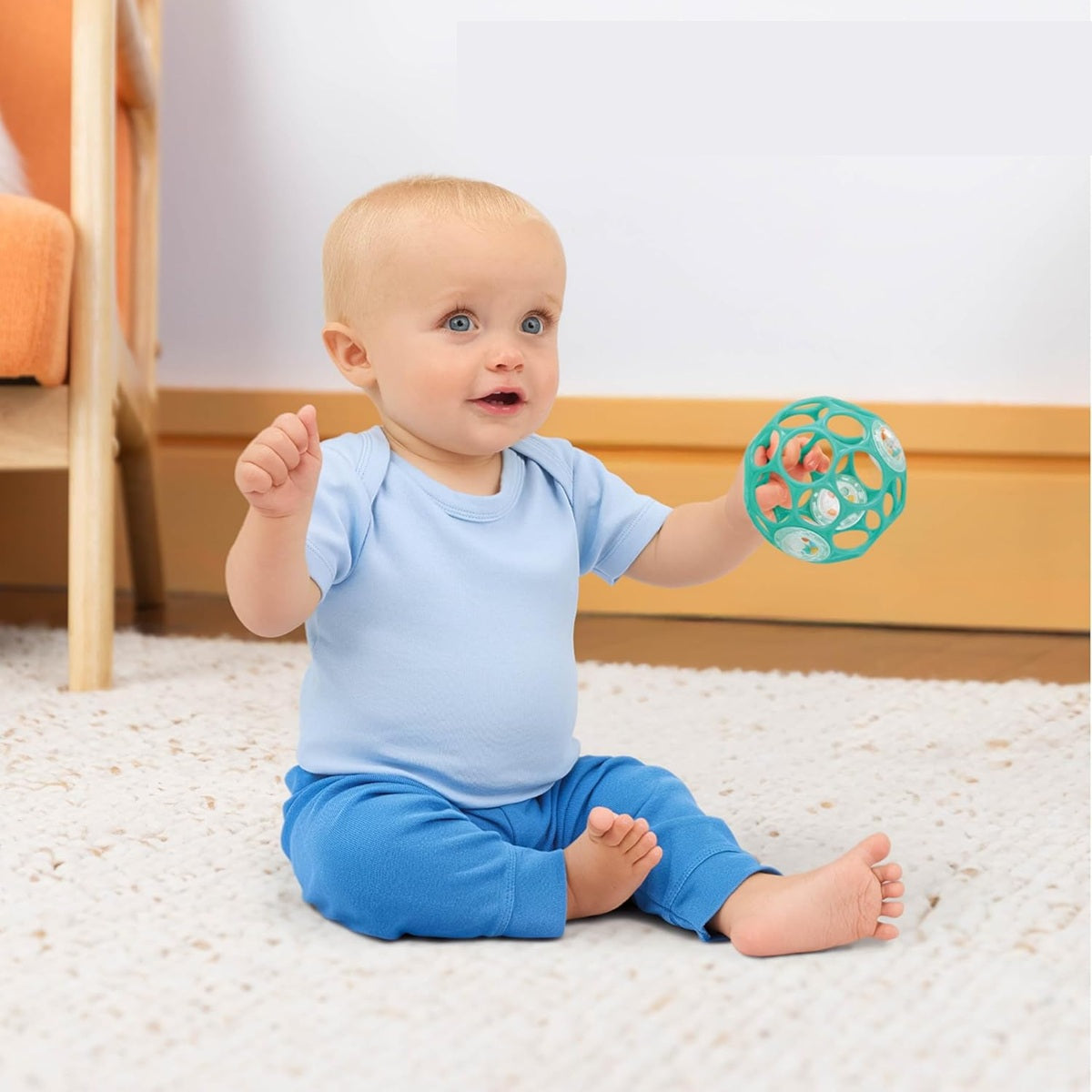 Bright Starts Oball mordedor pelota 10 cm para bebés