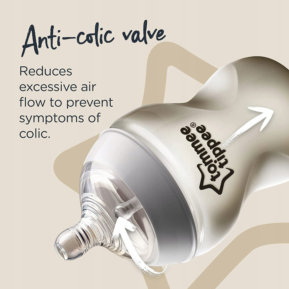 Set TOMMEE TIPPEE con 6 biberones de 260ml ANTI-CÓLICO