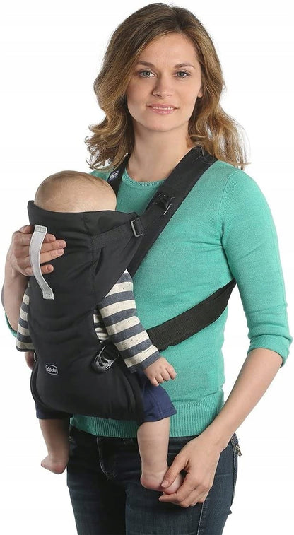 CHICCO EASY FIT nosidełko ergonomiczne, czarne, dla dziecka od urodzenia, noszone przodem do rodzica