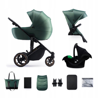 KINDERKRAFT PRIME2 PRO 3-in-1 multifunction stroller up to 22kg + MINK PRO car seat