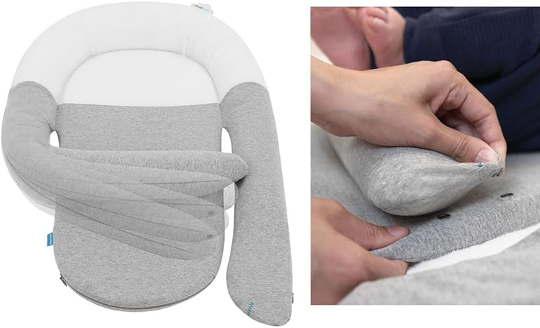 BABYMOOV Babynest kokon poduszka rozgrzewająca, kokon dla niemowląt z poduszką rozgrzewającą i wsparciem trawienia