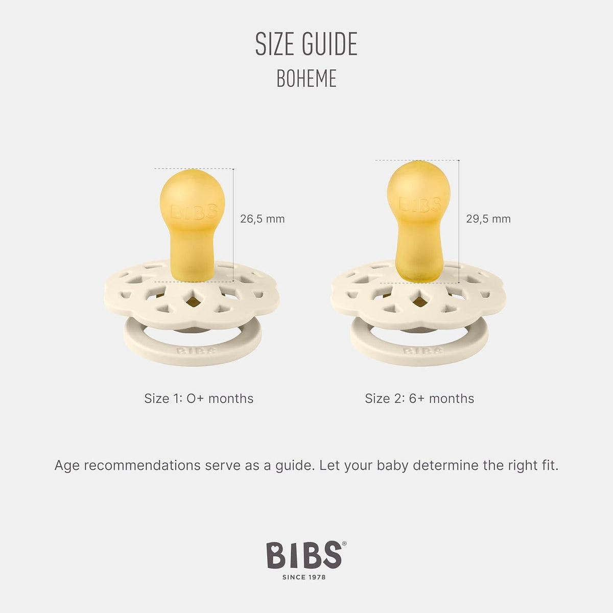 BIBS BOHEME chupetes calmantes 2 pack para bebés 6 meses+
