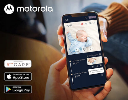 MOTOROLA VM65X Vigilabebés electrónico 5" con mástil