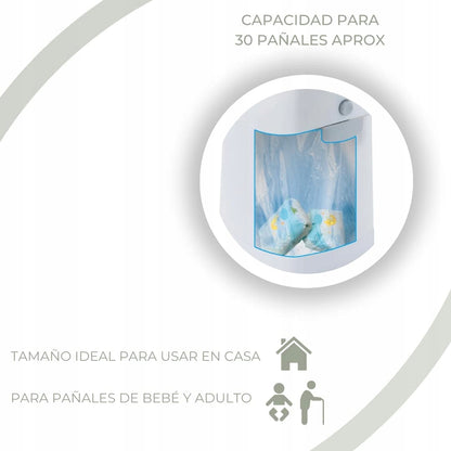 DIAPER CHAMP cubo para pañales con bolsa para basura +/-30 unidades