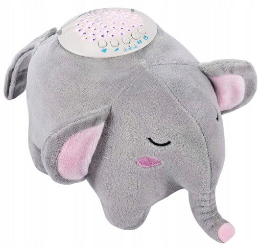 MOMCOZY proyector de estrellas peluche con 15 melodías y sonidos, 13x19 cm LEÓN