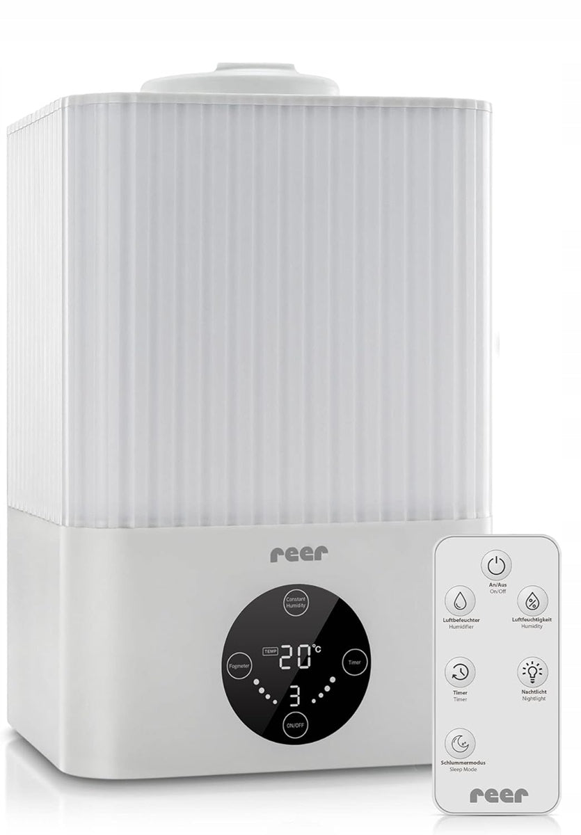 Humidificador ultrasónico de aire con luz nocturna y mando a distancia