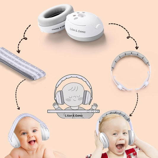 LILIAN & GEMA Auriculares con protección auditiva 2en1 25 dB + Estuche
