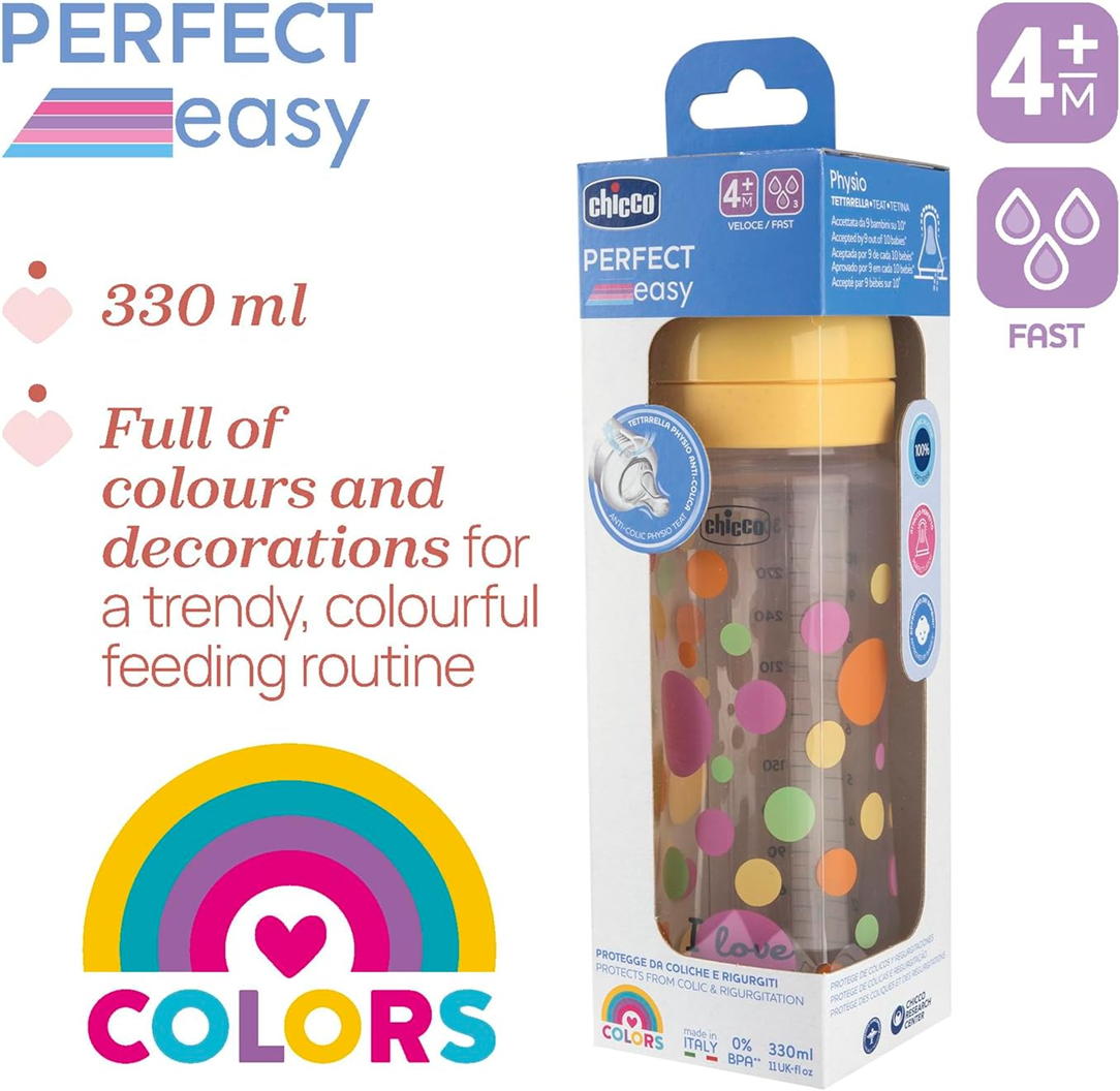CHICCO biberón Perfect Easy 4m+ 300ml