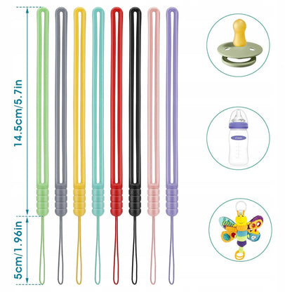 Colgante de silicona para chupete, juguetes y accesorios de 14,5 cm