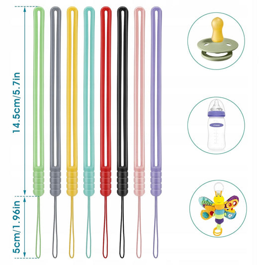 Colgante de silicona para chupete, juguetes y accesorios de 14,5 cm