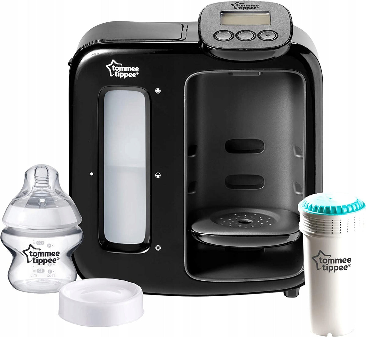 TOMMEE TIPPEE Perfect Prep EKSPRES Day&Night podgrzewacz do mleka z filtrem i butelką