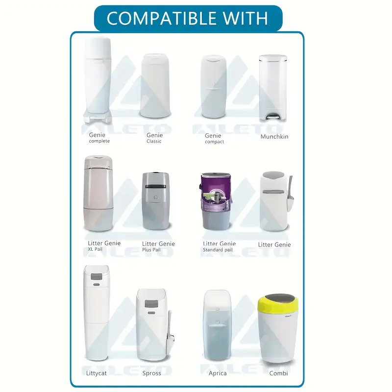Recambio de film para Tommee Tippee, Angelcare, Litterlocker, etc. x3