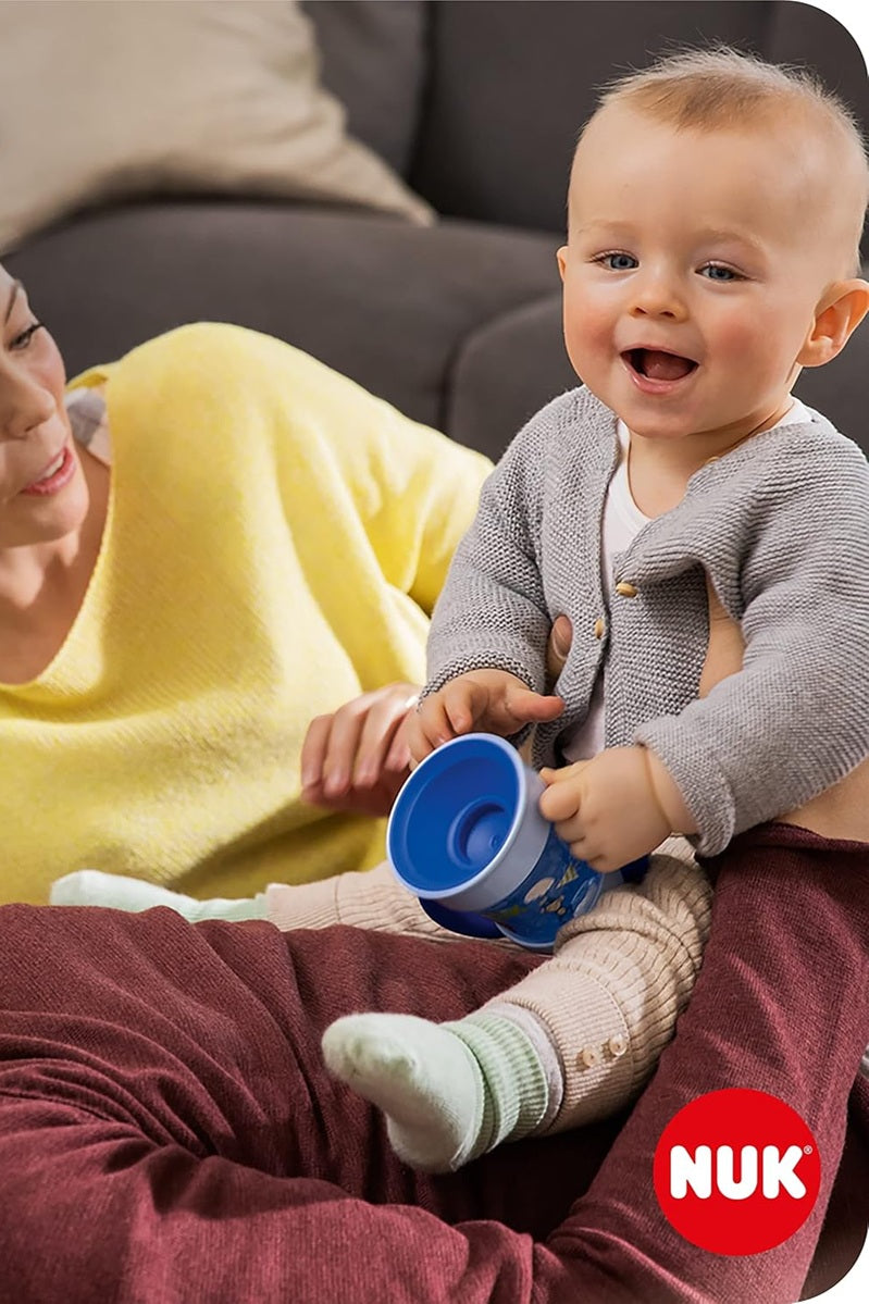 Taza mágica NUK Mini a prueba de fugas, brilla en la oscuridad, 360°, 160 ml, 6 meses+