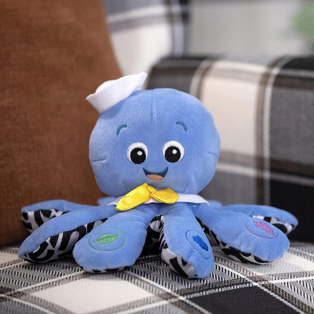 BABY EINSTEIN muzyczna ośmiornica J. ANG FRA HISZ. niebieska zabawka edukacyjna dla dzieci 3m+