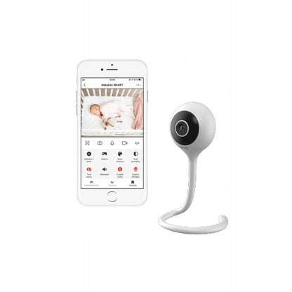 LIONELO Babyline Smart inteligentna niania elektroniczna kamera, biały monitor dla dziecka z aplikacją iPhone