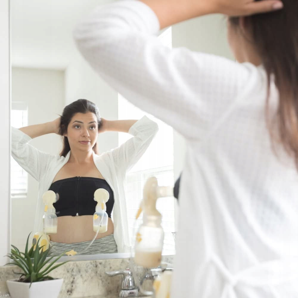 MEDELA gorset do laktatora EASY EXPRESSION S, wygodne odciąganie pokarmu bez użycia rąk