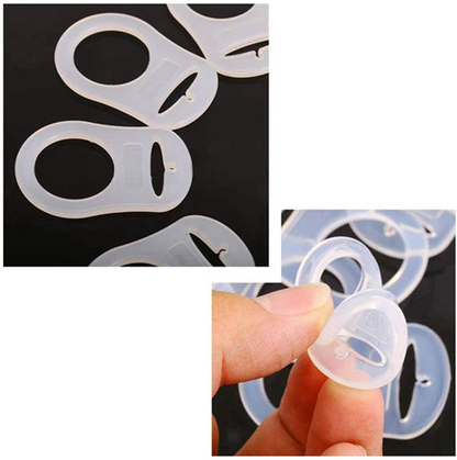 Soportes de silicona para chupetes, 12 unidades