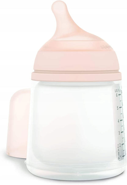 SUAVINEX butelka ZERO ZERO 180ml antykolkowa butelka dla niemowląt z silikonowym smoczkiem