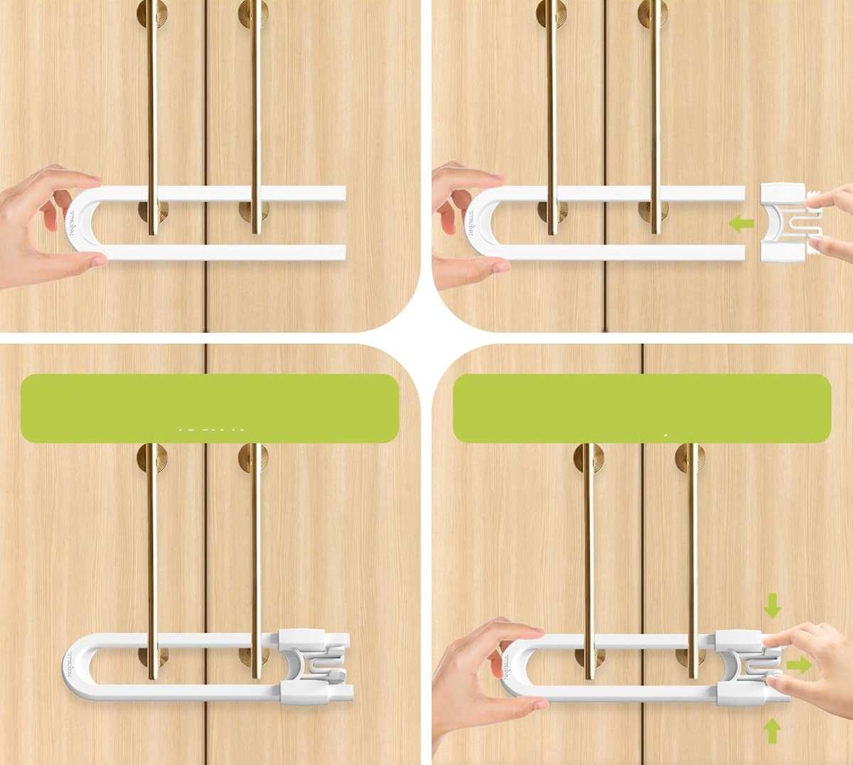 TRILINK protector para armarios con puertas dobles 1 unidad
