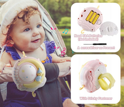 MINI TUDOU móvil para cuna con proyector y 150 canciones de cuna + control remoto IDIOMA INGLÉS