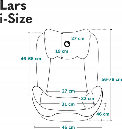 LIONELO Lars i-Size silla de coche grupos 2 y 3