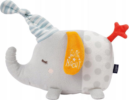 FEHN peluche con luz nocturna 4 colores y bordado luminoso ELEFANTE