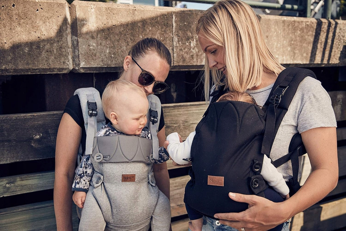 BEABA NAJELL Active Mesh nosidełko ergonomiczne z pasem biodrowym - czarne nosidełko dla niemowląt