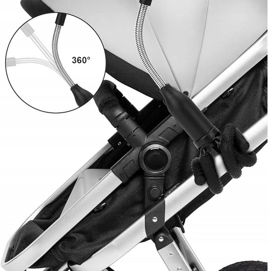 RIOGOO sombrilla protectora para cochecito diámetro 73 cm protector UV 50+ impermeable