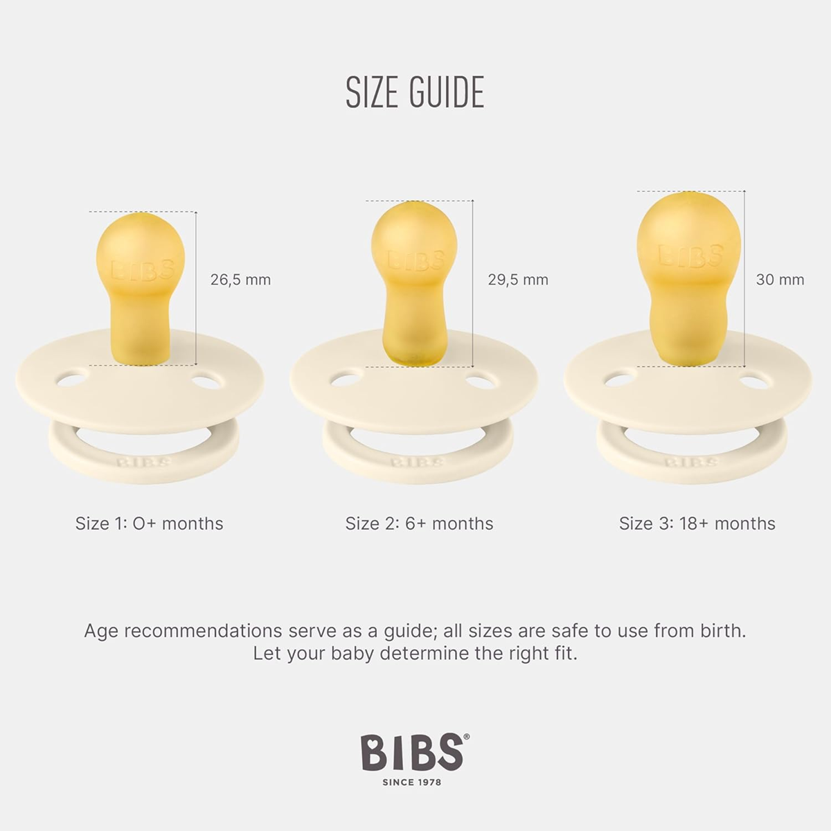 BIBS COLOUR chupetes calmantes 2 unidades caucho 0-6 meses