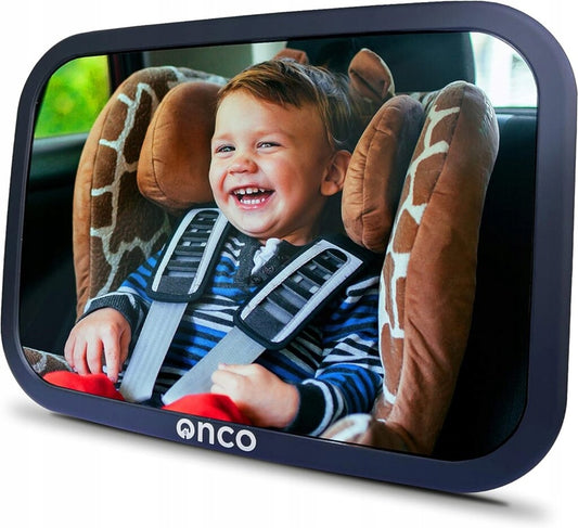 ONCO espejo retrovisor para coche para observar al bebé 17,5 x 24,5 cm