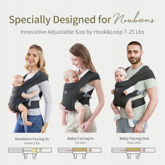 MOMTORY portabebés ergonómico 3 - 12 kg para bebés