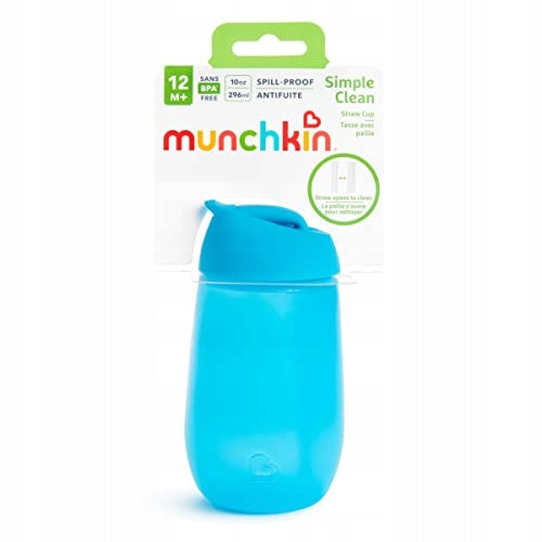 Vaso MUNCHKIN SIMPLE CLEAN con pajita 296ml 12 meses+