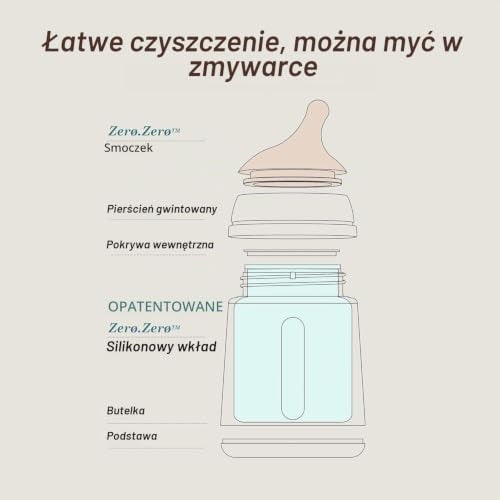 Suavinex Zero Zero biberón anticólicos 270 ml 3m+ flujo medio (M)
