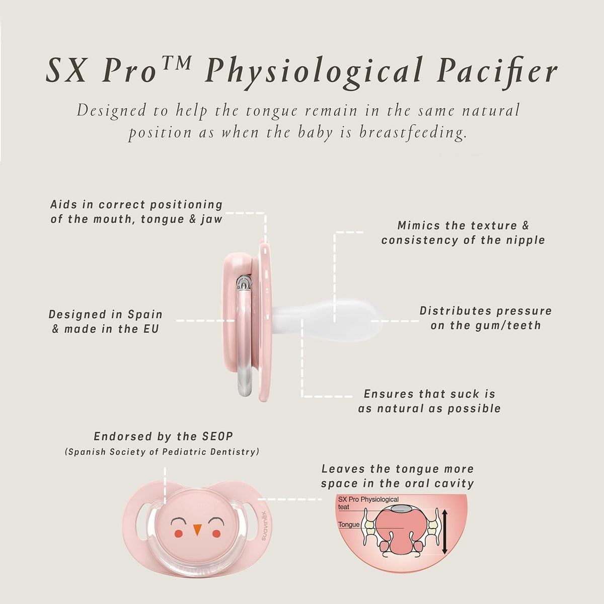 Suavinex Premium SX Pro chupete de silicona a partir de 18 meses verde