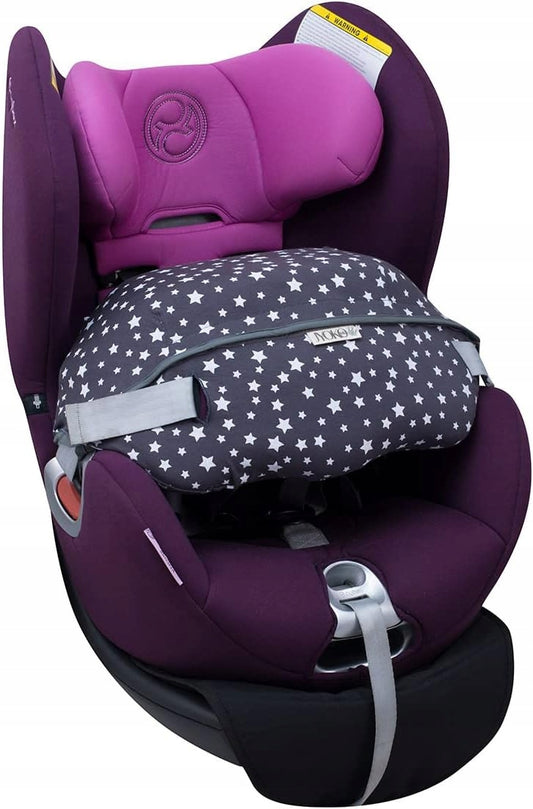 JYOKO KIDS pokrowiec na CYBEX GOLD SIRONA M2 iSize, bawełniany pokrowiec w gwiazdki do fotelika dziecięcego