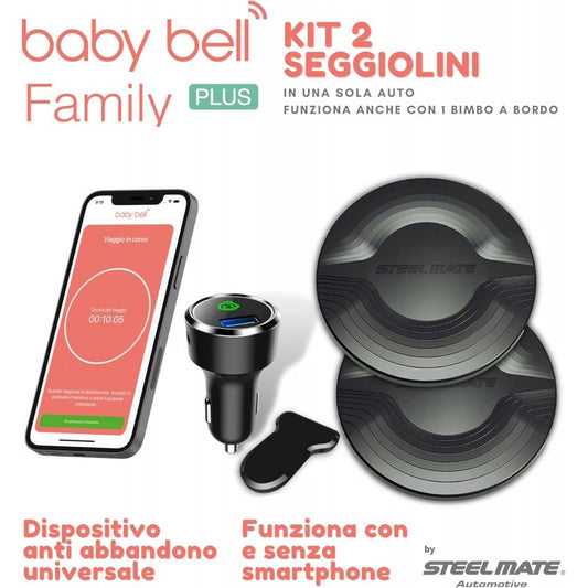 BABY BELL sensor de presión con almohadilla para silla de coche BLUETOOTH x2