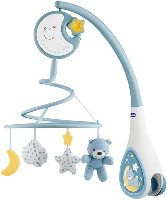 CHICCO Next2Dreams 2en1 móvil para cuna con melodías y luz nocturna OSO