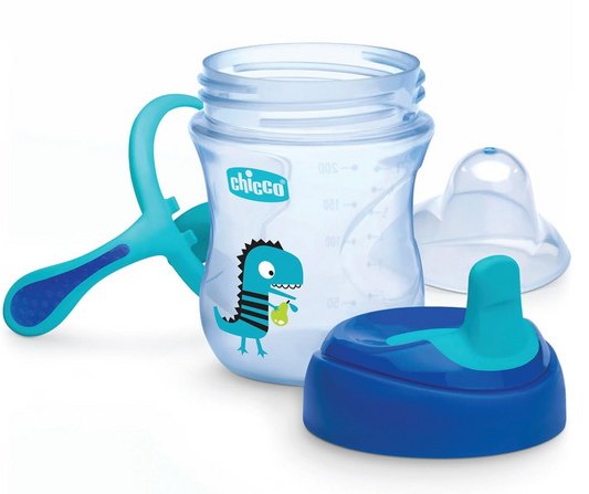 Vaso de transición CHICCO con pico y asas 200 ml 4 meses+