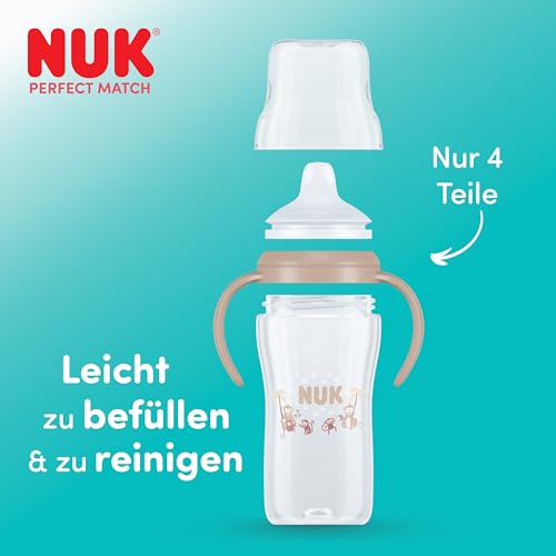 NUK Perfect Match Learner kubek 150 ml 6m+ Kubuś Puchatek, kubek treningowy z uchwytami i systemem przeciw wyciekaniu