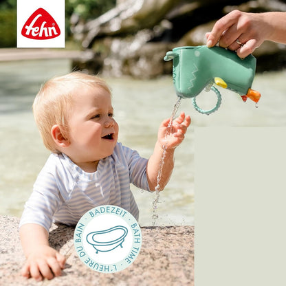 FEHN Plansch & Play cocodrilo regadera juguete para baño 10 x 16 cm