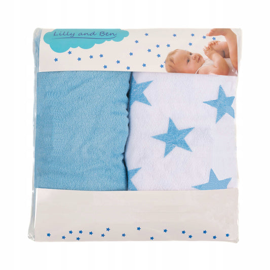 LILLY Y BEN 2x funda de rizo para cambiador