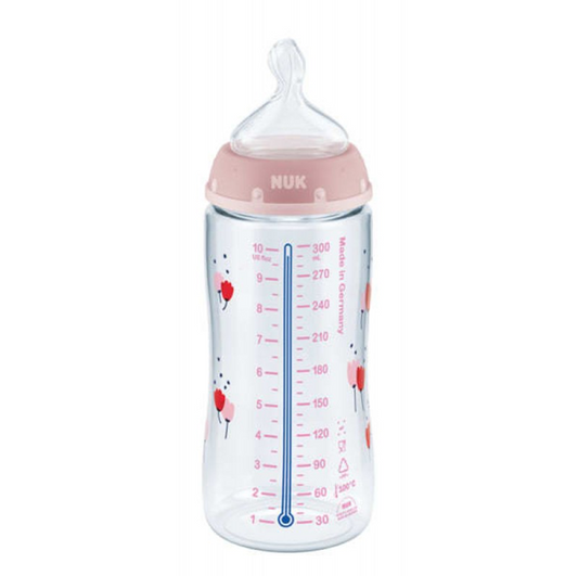 NUK First Choice+ biberón 300 ml 6-18 m tetina M de silicona natural